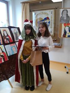 Karolina Małys kl. 7 b- I miejsce w powiecie trzebnickim