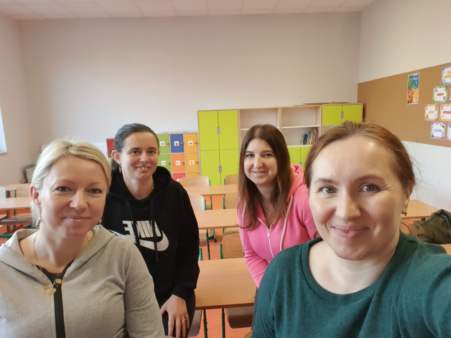 Urządzanie klasy 1a w nowym budynku szkoły