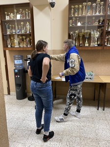 Uczniowie podczas realizacji zadania.