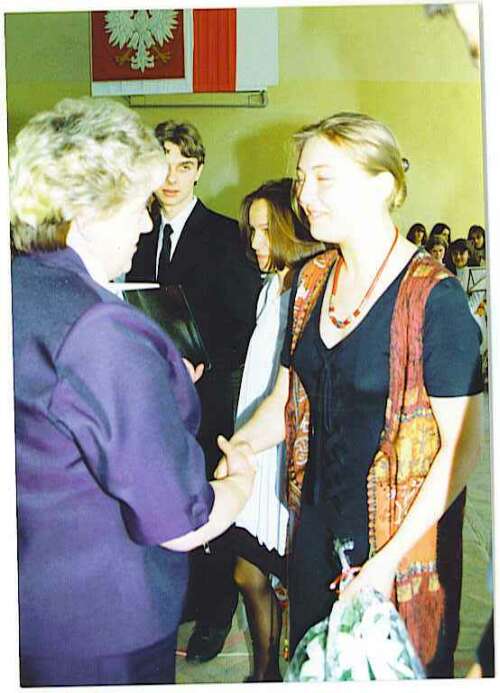 Rozdanie świadectw maturalnych 1996 r.