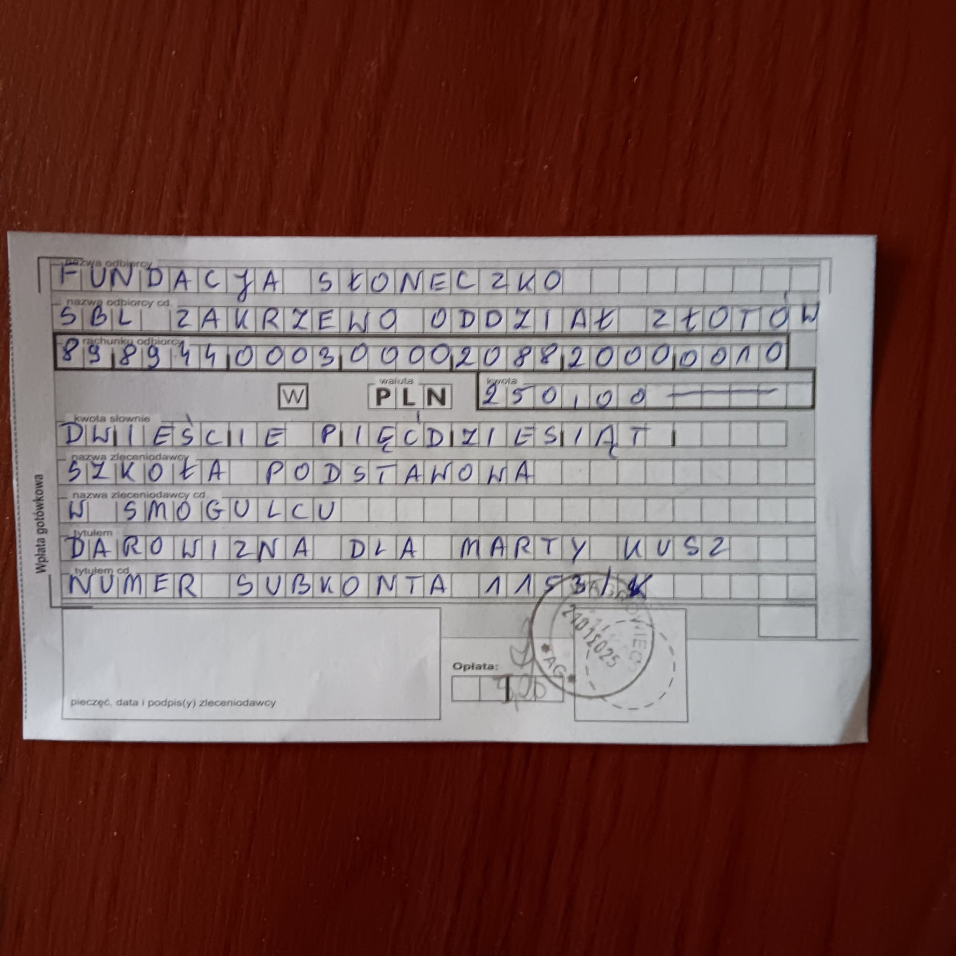 Tutaj powinien być opis