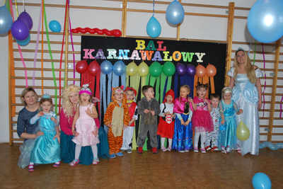 Bal karnawałowy, grupa 3-4 latków