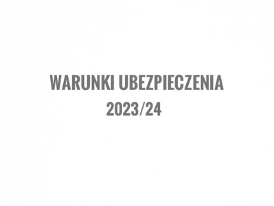 Napis warunki ubezpieczenia 2023/24.