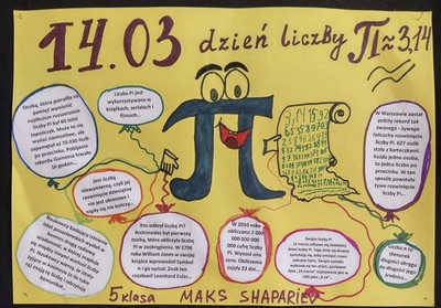 Dzień Liczby π - plakat