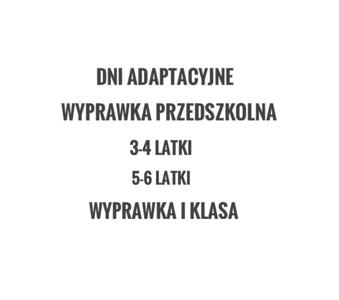 Grafika z napisem "dni adaptacyjne"