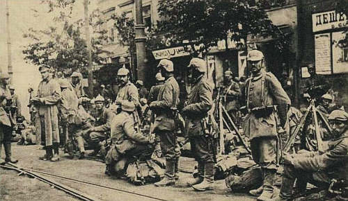 wojska niemieckie w Warszawie 1915