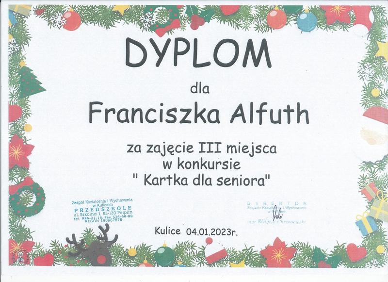 Kartka dla seniora-Franciszek
