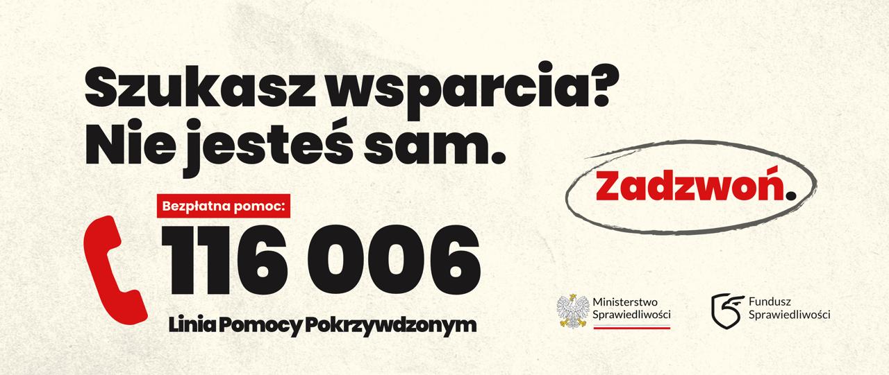 Bezpłatne wsparcie z Funduszu Sprawiedliwości po tragicznych wydarzeniach