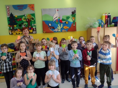 Walentynkowe atrakcje w bibliotece szkolnej