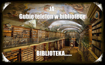 "Mem o bibliotece" - autor Adrian Pietrzyk.