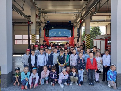 Wycieczka do Straży Pożarnej w Chmielniku - filia Suchowola