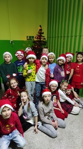 Mikołaj w klasie 1d.