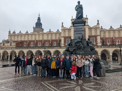 Wycieczka do Krakowa i Wadowic - klasa 7b i 7e.