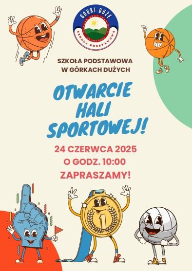 Otwarcie hali sportowej - plakat