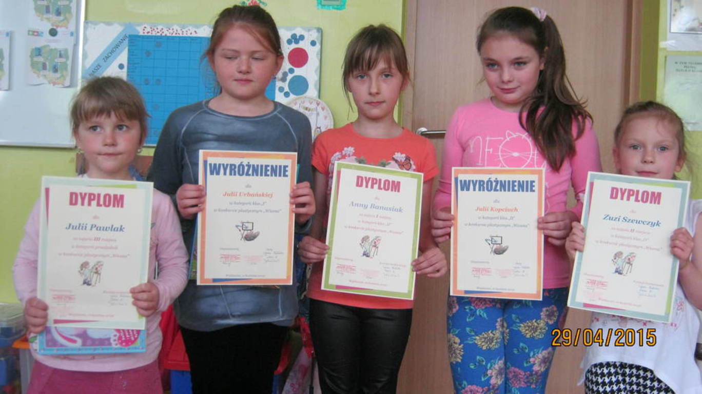 Laureatki z SP w Wojsławicach