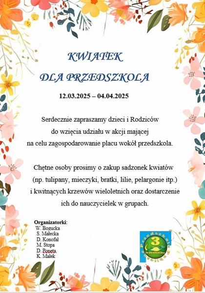Kwiatek dla przedszkola