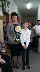 Najlepsze życzenia dla Pani Dyrektor od Małego Samorządu