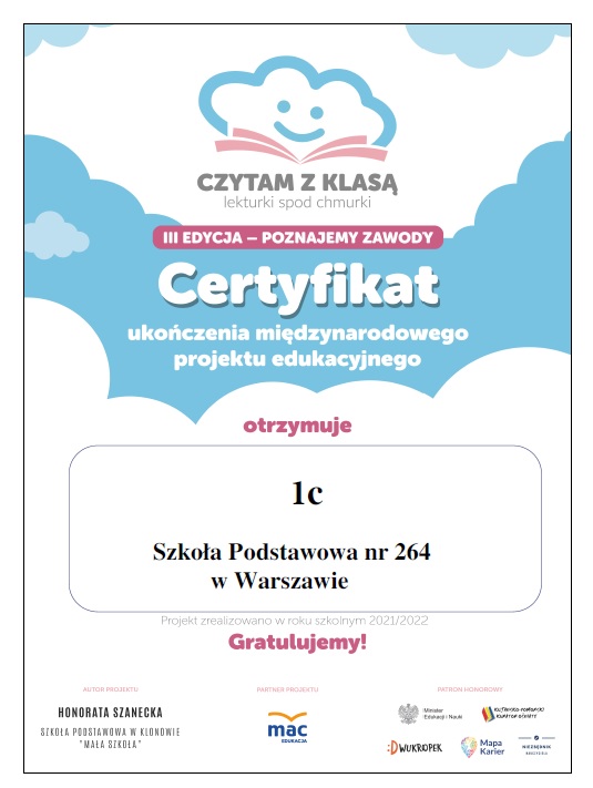 Certyfikat Czytam z klasą kl 1c_2022 [535x711]