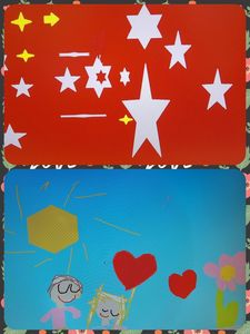 Laurki graficzne w programie Paint.