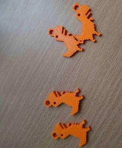 Breloki wydrukowane na drukarce 3D