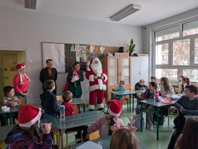 WIZYTA MIKOŁAJA I WICEBURMISTRZA DZIELNICY OCHOTA P. SŁAWOMIRA CYGLERA