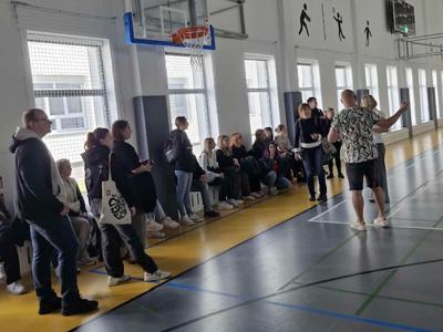 24.10.2025 Wizyta studentów z Niemiec, hala sportowa