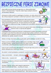 bezpieczne ferie_plakat