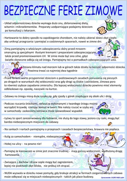 bezpieczne ferie_plakat