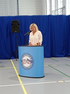 Pani Dyrektor podczas przemówienia