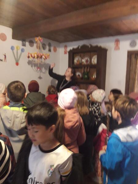 W chałupie kurpiowskiej