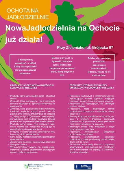 jadłodzielnia plakat  INFORMACYJNY