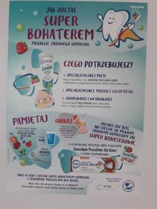 Plakat dotyczacy higieny jamy ustnej