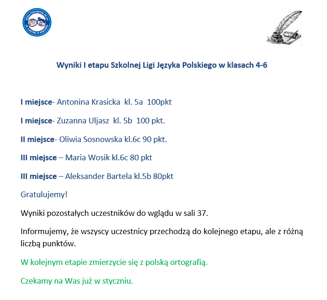 WYNIKI