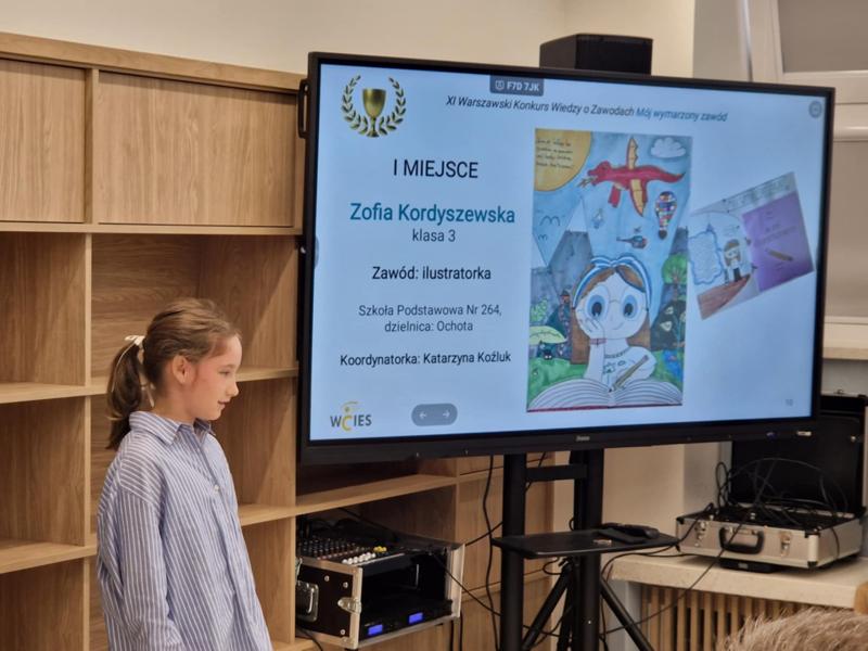 SUKCES UCZENNICY KLASY 3B ZOSI KORDYSZEWSKIEJ