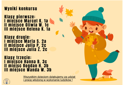 wyniki konkursu Mój kasztanowy ludzik świetlica