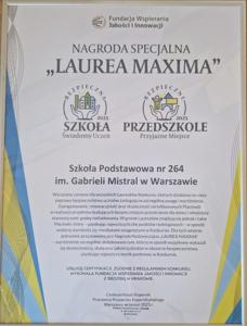 OTRZYMALIŚMY ZNAK JAKOŚCI W KATEGORII BEZPIECZNA SZKOŁA - ŚWIADOMY UCZEŃ