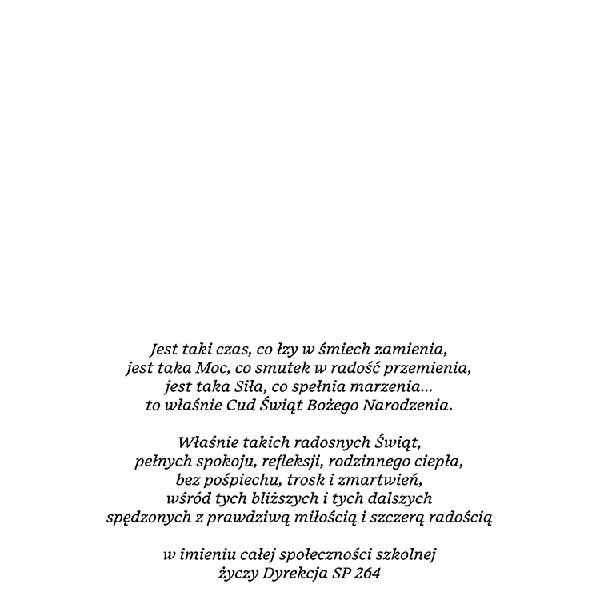 Życzenia świąteczne