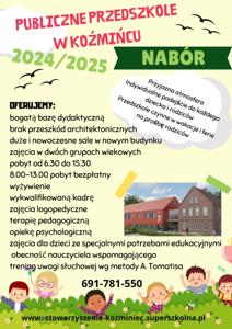 Nabór przedszkole 2024/2025