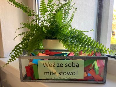 Podczas Światowego Dnia Zdrowia Psychicznego dzieliliśmy się miłym słowem 😊