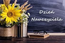 Kartka z życzeniami z okazji Dnia Nauczyciela.