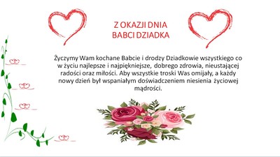 Życzenia ogólne na dzień Babci i Dziadka