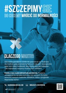 Plakat akcji szczepimy się