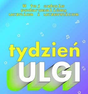 Tydzień ulgi  plakat informacyjny