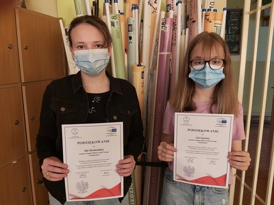 Podziękowania za udział w konkursie plastycznym ,,Echa Konstytucji 3 Maja”