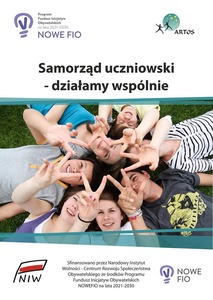 "Samorząd Uczniowski - działamy wspólnie" - banner informacyjny