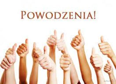 Plakat "Powodzenia"
