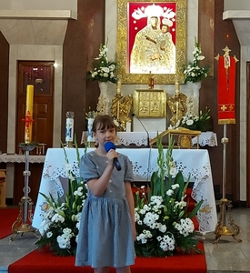 XVI Międzydiecezjalny Przegląd Pieśni Maryjnej - występ uczniów szkoły