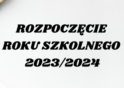 Rozpoczęcie roku banner