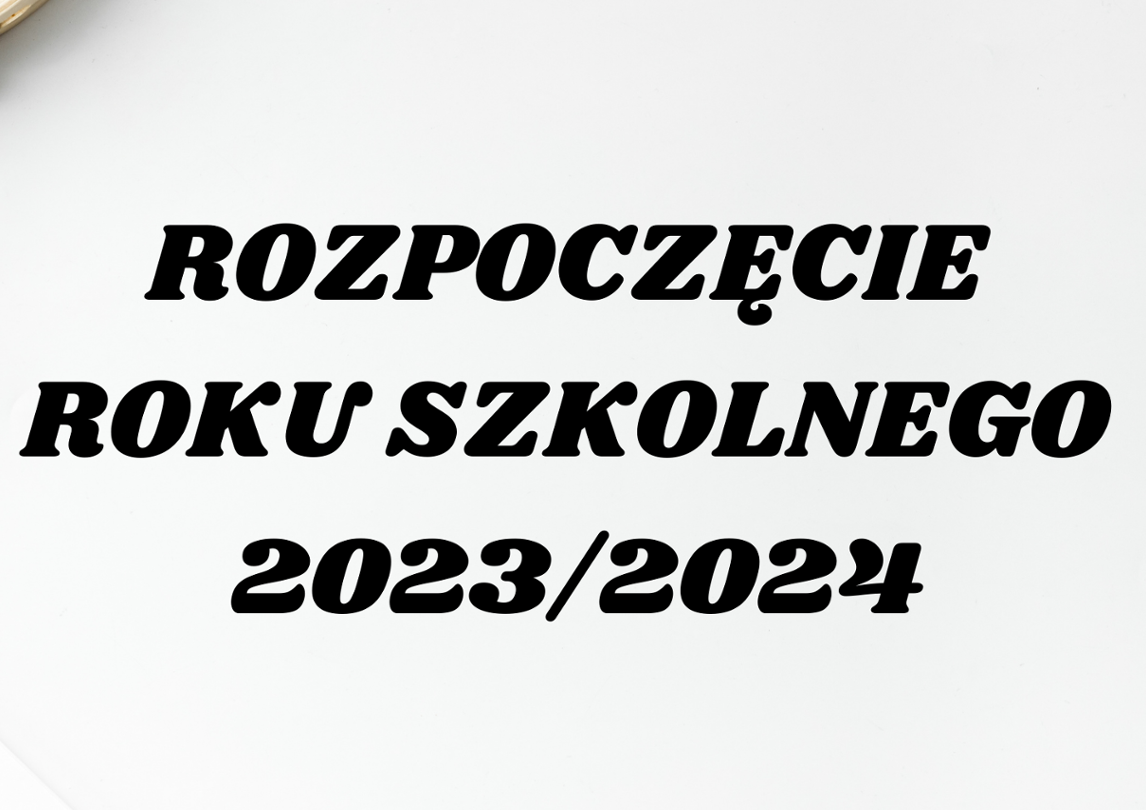 Rozpoczęcie roku banner