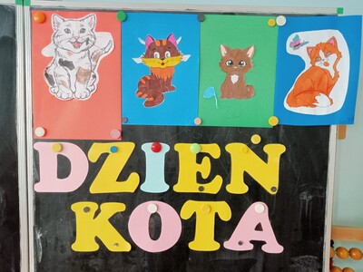 Światowy Dzień Kota - gazetka ścienna